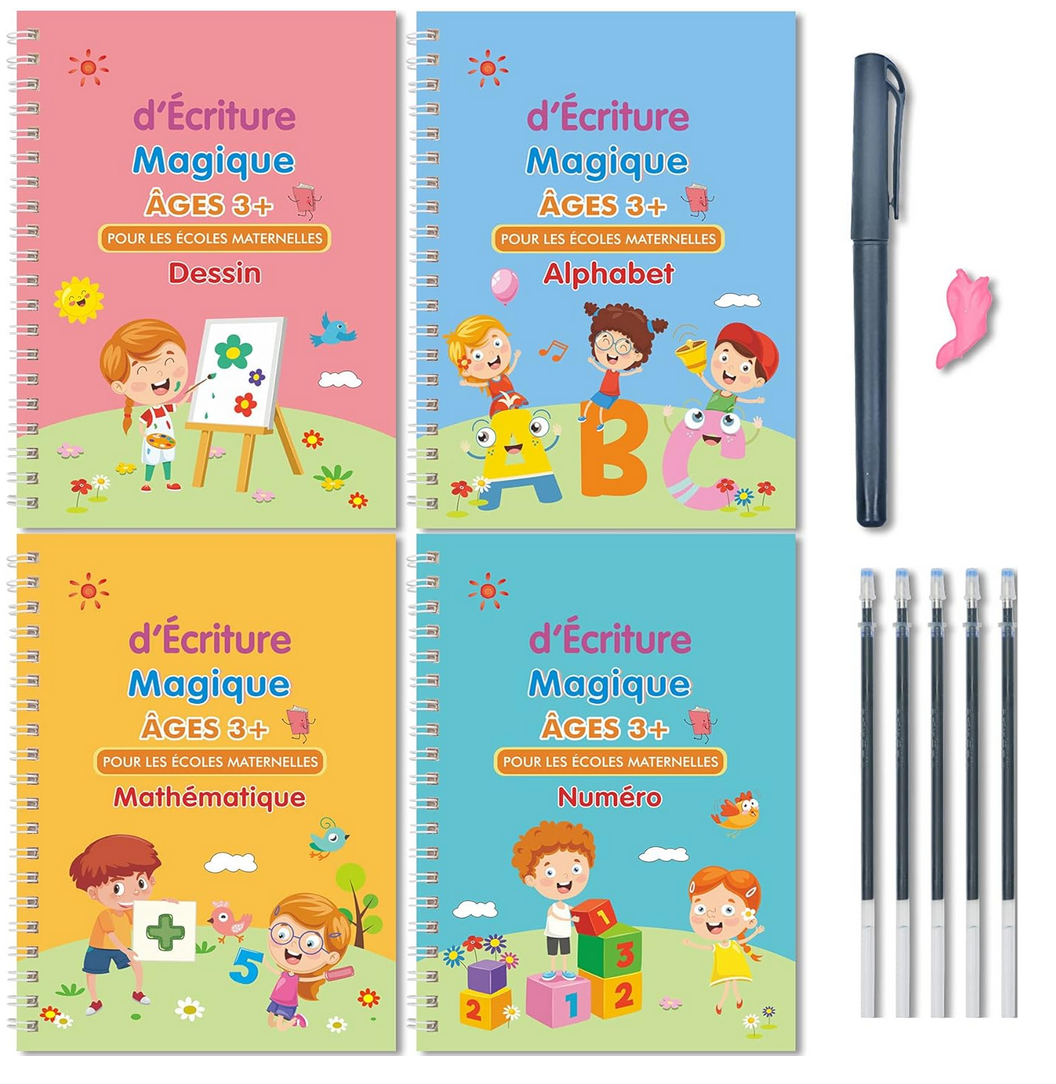 Mon Cahier Magique d’Écriture, l'apprentissage à l'écriture, c’est sentir chaque lettre naître sous les doigts