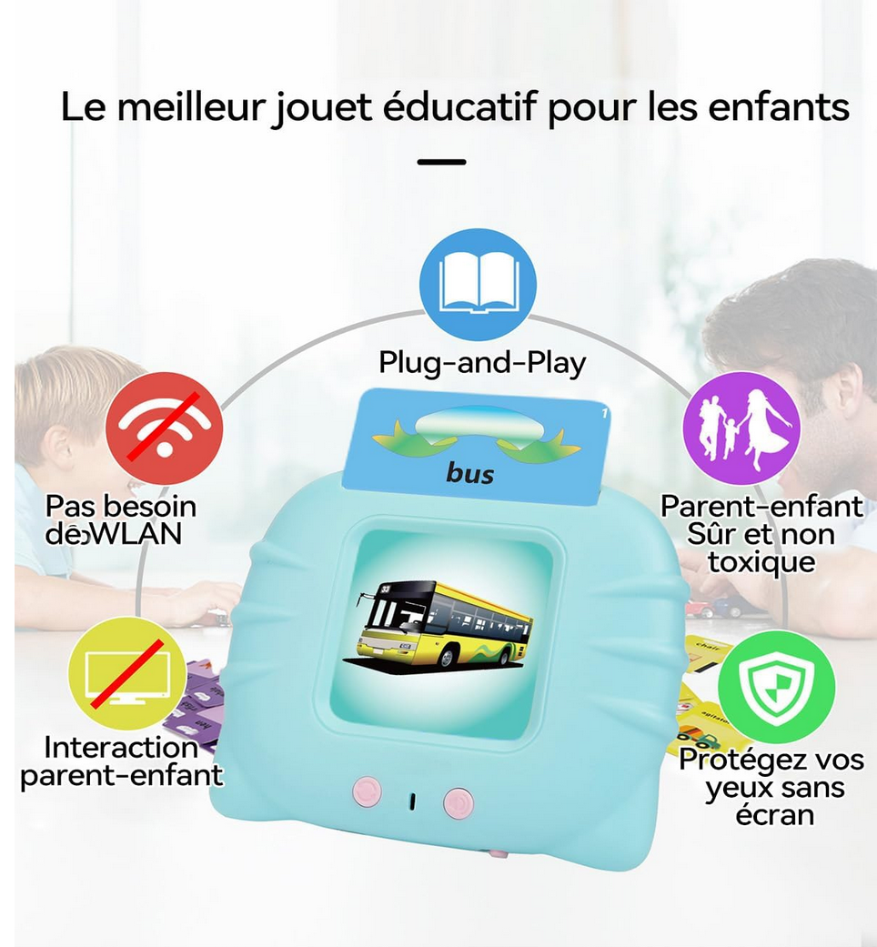 Les Cartes éducatives sonores , écoute, répète, apprends en t’amusant